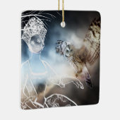 Night Owl Keramisch Ornament (Rechts)