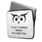 Night Owl Laptop Sleeve (Voorkant Links)