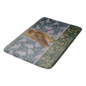 NIGHT OWL, LILACS AND LEAVES Art Nouveau Floral Badmat (Gekanteld)