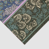 NIGHT OWL, LILACS AND LEAVES Art Nouveau Floral Tissuepapier (Detail)