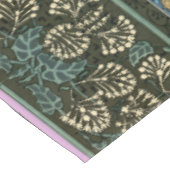 NIGHT OWL, LILACS, LEAVES Art Nouveau Dark Floral Tafelkleed (Gekanteld)