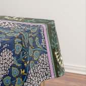 NIGHT OWL, LILACS, LEAVES Art Nouveau Dark Floral Tafelkleed (Voorbeeld)