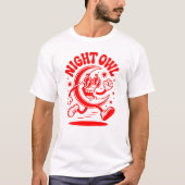 Night Owl Moon T-shirt (Voorkant)