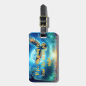 Night Owl & Morning Eagle: hemelse reizen Bagagelabel (Voorkant verticaal)