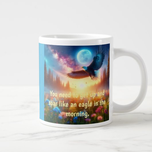 Night Owl & Morning Eagle: hemelse reizen Grote Koffiekop (Rechts)