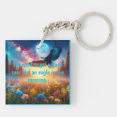Night Owl & Morning Eagle: hemelse reizen Sleutelhanger (Achterkant)