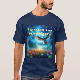 Night Owl & Morning Eagle: hemelse reizen T-shirt