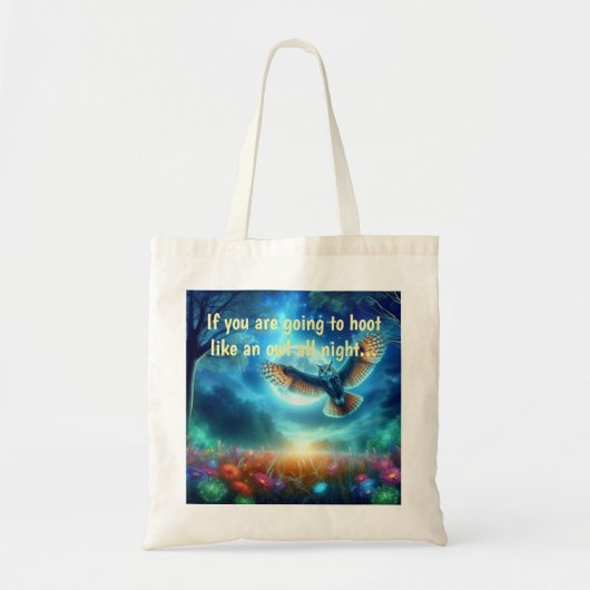 Night Owl & Morning Eagle: hemelse reizen Tote Bag (Voorkant)
