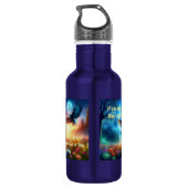 Night Owl & Morning Eagle: hemelse reizen Waterfles (Achterkant)