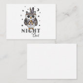 Night Owl Notitiekaartje (Voorkant / Achterkant)