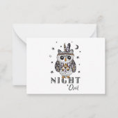 Night Owl Notitiekaartje (Voorkant)