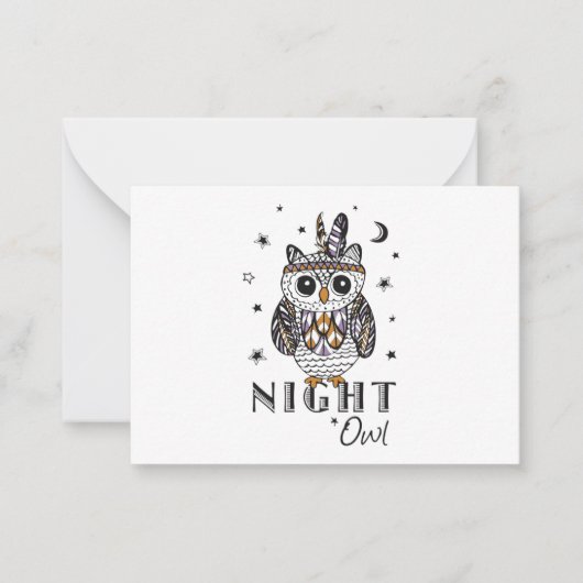 Night Owl Notitiekaartje (Voorkant)