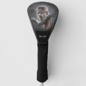 Night Owl Photo Monogram Golfheadcover (Voorkant)
