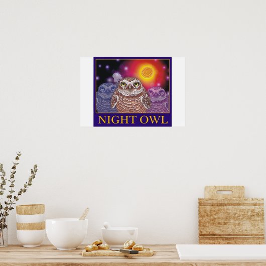 Night Owl Poster (Keuken)