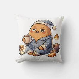 Night Owl Potato Persona Dark Cartoon Art Kussen