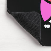 Night Owl, prachtige roze & rode, Abstracte Pop ar Muismat (Hoek)