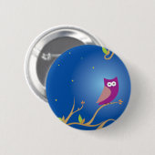 Night Owl Ronde Button 5,7 Cm (Voorkant /achterkant)