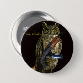 Night Owl Ronde Button 7,6 Cm (Voorkant /achterkant)