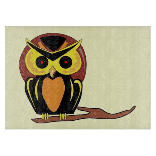 Night Owl Snijplank (Voorkant)