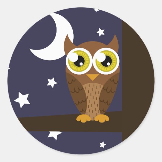 "Night Owl" Stickers (Voorkant)