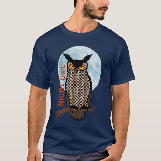 Night Owl T-shirt (Voorkant)
