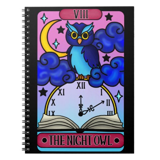 Night Owl Tarot Notitieboek (Voorkant)