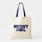 Night Owl Typography - Evening Person's Tote Bag (Achterkant)