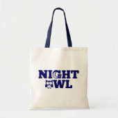 Night Owl Typography - Evening Person's Tote Bag (Voorkant)