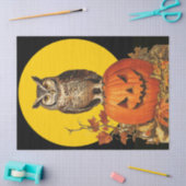 NIGHT OWL VOLLE MAAN HALLOWEEN FEEST TISSUEPAPIER (Craft)