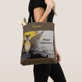  Night Owl Wing on Branch Moon Tote Bag (Dichtbij)