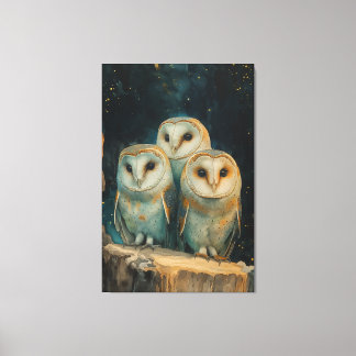 Night Owls Canvas Afdruk