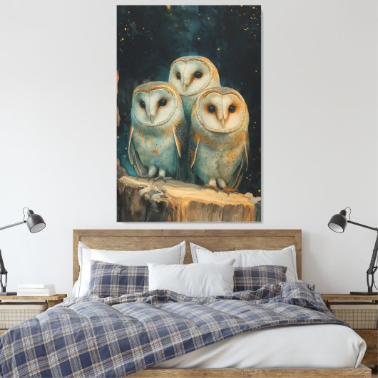 Night Owls Canvas Afdruk (Insitu (Slaapkamer))