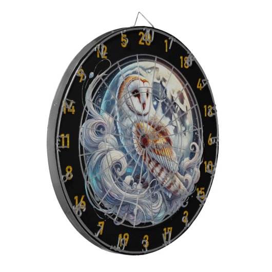 Night Owls en Dart-doelen Dartbord (Voorkant Links)