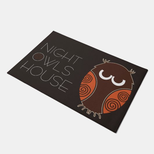 Night Owls House Deurmat (Schuin)