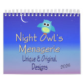Night Owl's Menagerie Graphics Calendar Kalender (Hoes)