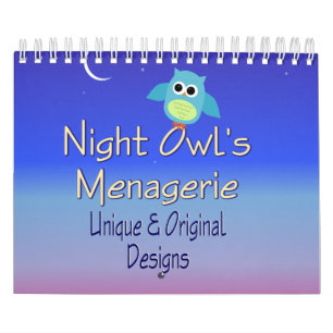Night Owl's Menagerie Graphics Calendar Kalender