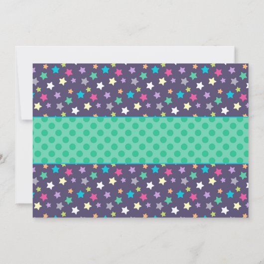 Night Owls Sleepover verjaardagsfeestje uitnodigin Kaart (Achterkant)