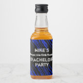 Night Palms Bachelor Party Liquor Flacon Label Likeurfles Etiket (Voorkant)