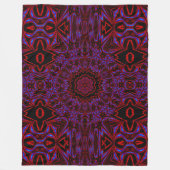 Night Peony Fleece Deken (Voorkant)