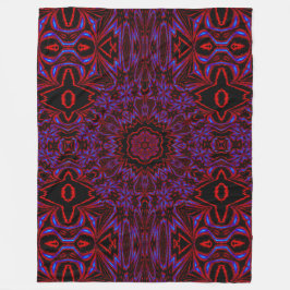 Night Peony Fleece Deken