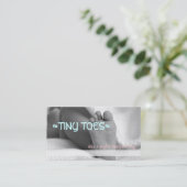 Night PM Nanny Child Day Care Babysitter Visitekaartje (Staand voorkant)