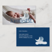 Night PM Nanny Child Day Care Babysitter Visitekaartje (Voorkant / Achterkant)