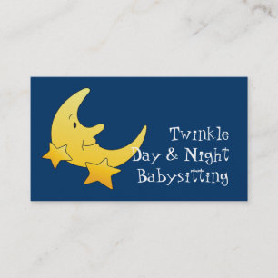 Night PM Nanny Child Day Care Babysitter Visitekaartje