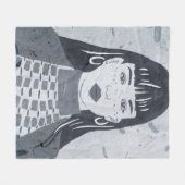 Night Portrait Fleece Deken (Voorkant (Horizontaal))