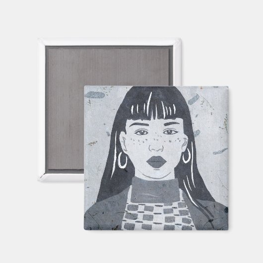 Night Portrait Magneet (Voorkant / Achterkant)