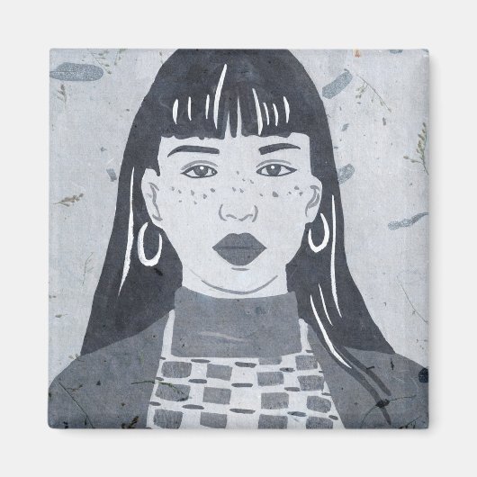 Night Portrait Magneet (Voorkant)