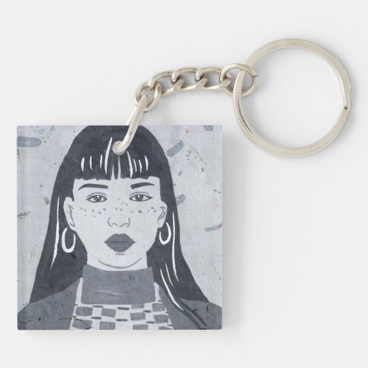 Night Portrait Sleutelhanger (Achterkant)