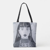 Night Portrait Tote Bag (Achterkant)