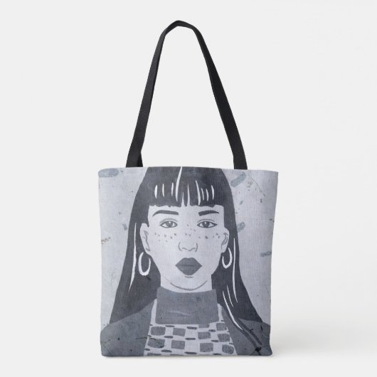 Night Portrait Tote Bag (Achterkant)