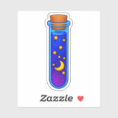 Night Potion - Magische fles van sterren en maan Sticker (Vel)